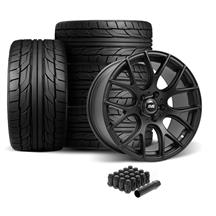 SVE Mustang Drift Wheel & Nitto Tire Kit - 19x9.5  - Flat Black (05-14)
