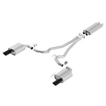 Borla Mustang Touring 2.5" Cat Back Exhaust w/ 4" Black Tips (15-17) 5.0 1014040BC