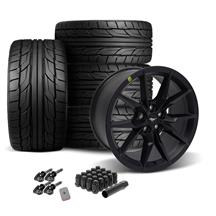 Ford Performance Mustang Dark Horse Wheel & Nitto Tire Kit - 19x9.5/10  - Satin Black (15-23)