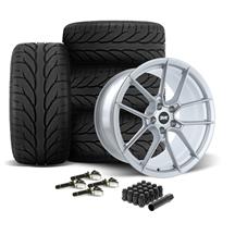 SVE Mustang DHP1 Forged Wheel & Kenda Tire Kit - 19x10.5/11  - Silver (15-23) Mach 1