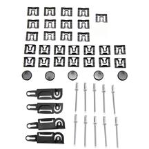 thumbnail image 2 of Windshield And Rear Window Trim Clips Set For Ford 6493 40 2 of 14