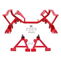 BMR Mustang Tubular K-Member & Control Arm Kit  - Coilovers - Red (94-95)