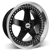 SVE 4 Lug Saleen SC Style Wheel - 18x10 - Black w/ Machined Lip (79-93)