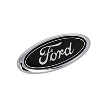 Mustang Ford Oval Trunk Emblem  - Black (83-93) E8ZZ-6142528-BK
