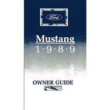 Mustang Owners Manual (1989) 11084