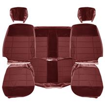 Acme Mustang Standard Seat Upholstery - Cloth  - Scarlet Red (90-92) Coupe