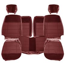 Acme Mustang Standard Seat Upholstery - Cloth  - Scarlet Red (90-92) Hatchback
