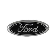 Bronco Ford Oval Grille Emblem  - Black (92-96) F87Z-9842528-BLK