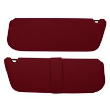 Acme Bronco Sun Visors with Strap & Mirror  - Red (92-96)