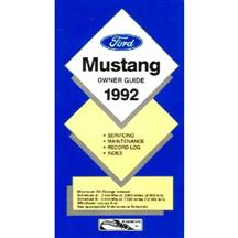 Mustang Owners Manual (1992) 7896