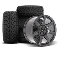 SVE Mustang R350 Wheel & Kenda Tire Kit - 18x9/10  - Liquid Graphite (94-04)