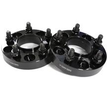Mustang 1" Hub Centric Wheel Spacer (Pair)  - Anodized Black (94-14)