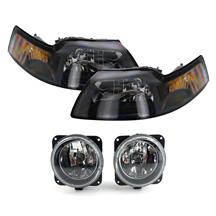 Mustang Headlight & Fog Light Kit (03-04) Cobra