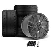 SVE Mustang R357 Wheel & Nitto Tire Kit - 19x10/11 - Gloss Graphite (05-14)