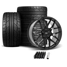 SVE Mustang R357 Wheel & Nitto Tire Kit - 19x10 - Gloss Black (05-14)