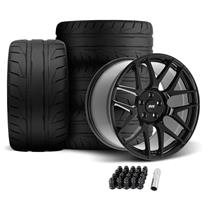 SVE Mustang R357 Wheel & Nitto Tire Kit - 19x10/11 - Gloss Black (05-14)
