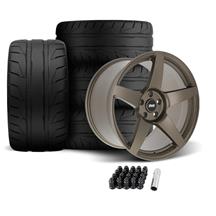 SVE Mustang R355 Wheel & Nitto Tire Kit - 19x10/11 - Satin Bronze (05-14)