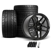 SVE Mustang X500 Wheel & Nitto Tire Kit - 19x10 - Gloss Black (05-14)
