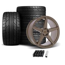 SVE Mustang XS5 Wheel & Tire Kit - 20x8.5/10  - Ceramic Bronze - NT555 G2 Tires (05-14)