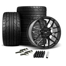 SVE Mustang R357 Wheel & Nitto Tire Kit - 19x10 - Gloss Black (15-23)