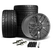 SVE Mustang R357 Wheel & Nitto Tire Kit - 19x10/11 - Gloss Graphite (15-23)