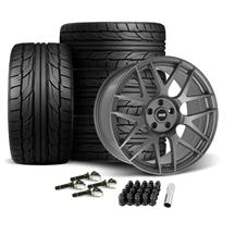 SVE Mustang R357 Wheel & Nitto Tire Kit - 19x10 - Gloss Graphite (15-22)