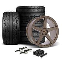 SVE Mustang XS5 Wheel & Tire Kit - 20x8.5/10  - Ceramic Bronze - NT555 G2 Tires (15-23)