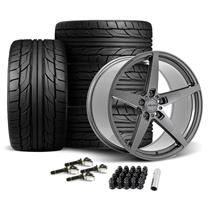 Velgen Mustang Classic5 V2 Wheel & Nitto Tire Kit  - 20x10/11 - Gloss Gunmetal (15-21)