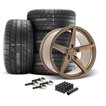 Velgen Mustang Classic5 V2 Wheel & MT Tire Kit  - 20x10/11 - Gloss Bronze (15-23)