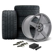 SVE Mustang R355 Wheel & Firestone Tire Kit - 19x10/11  - Titanium Gray (15-23)