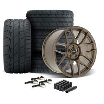 SVE Mustang R357 Wheel & Firestone Tire Kit - 19x10/11  - Satin Bronze (15-23)