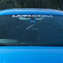 LMR.com Windshield Banner  - Silver w/ Red Dot