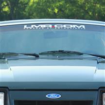 LMR.com Windshield Banner  - White w/ Red Dot