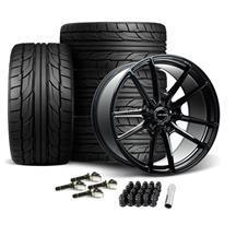 Velgen Mustang VF5 Wheel & Nitto Tire Kit - 20x11/11.5  - Gloss Black (15-20) GT350/R