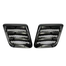 Roush Mustang Heat Extractor Hood Inserts  - Gloss Black (18-23) 422325