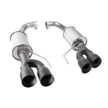 Roush Mustang Axle Back Exhaust Kit - Non-Active Exhaust  - Black Quad Tips (18-26) 422097-BLK