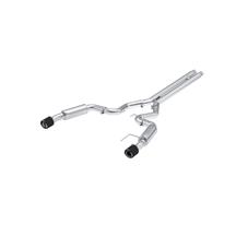 MBRP Mustang 3.0" Race Cat Back Exhaust - Stainless Steel w/ Carbon Fiber Tips (2024) 5.0 S72533CF