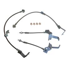 J&M Mustang Rear Stainless Steel Braided Brake Lines - Brembo (24-26) 22563-C