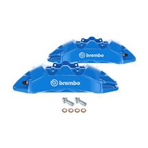 Brembo Mustang Rear Brake Caliper Kit  - Grabber Blue (24-26) Performance Pack