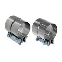 Stepped Exhaust Band Clamps - 3.0"  - Stainless