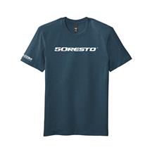5.0 Resto Logo T-Shirt - Heather Neptune