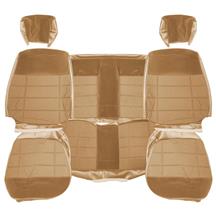 Acme Mustang Standard Seat Upholstery - Cloth  - Sand Beige (84-89) Coupe