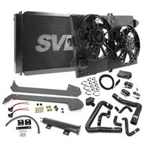 SVE Mustang Aluminum Radiator & Contour Fan Kit  - Black (86-93) 5.0
