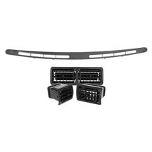 Mustang A/C Dash & Defrost Vent Register Kit  - Black (87-93)