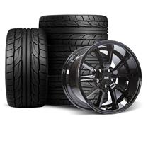 SVE Mustang FR500 Wheel & Nitto Tire Kit - 18X9/10  - Black (94-04)