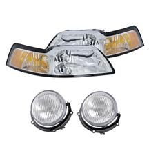 Mustang Headlight & Fog Light Kit (99-00) Cobra