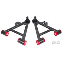 BMR Mustang Tubular Front Control Arms   - Standard Ball Joint - Black Hammertone (79-93) AA035H