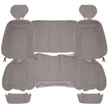 Acme Mustang Sport Seat Upholstery - Cloth  - Titanium Gray (90-91) Convertible