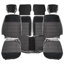Acme Mustang Standard Seat Upholstery - Cloth  - Black (87-93) Hatchback