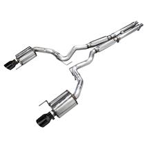 AWE Mustang Touring Cat Back Exhaust - Black Tips (2024) GT 3015-33650